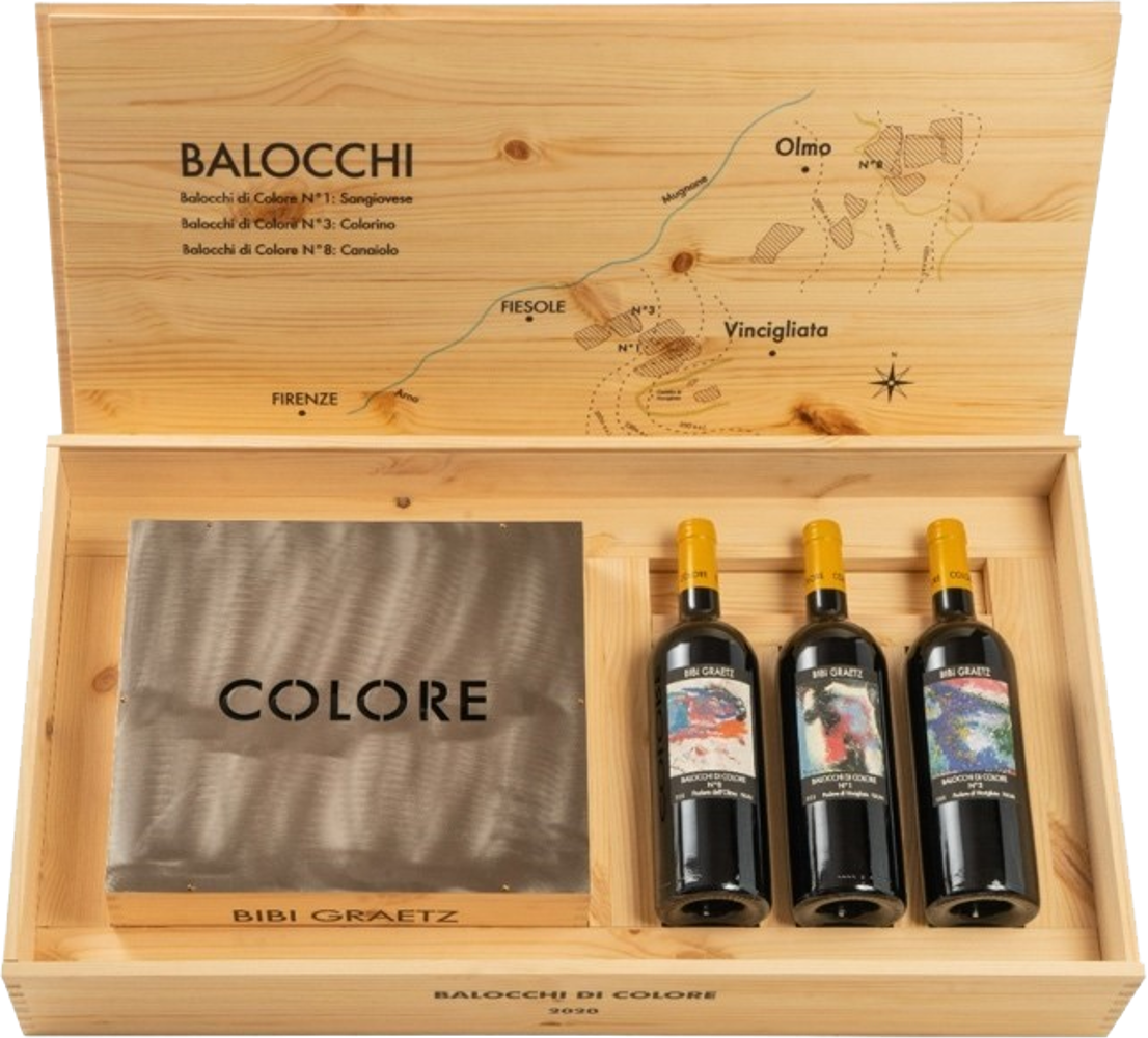 2020 Balocchi Di Colore, Bibi Graetz, Tuscany bottle shot.