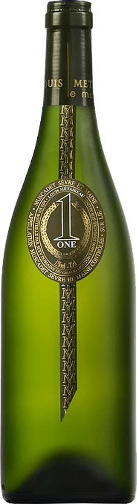 2021 Muscadet de Sèvre et Maine sur lie, Cuvée One, Louis Métaireau bottle shot.