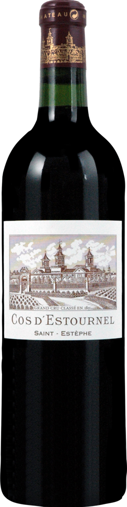 2000 Château Cos d'Estournel, Cru Classé St-Estèphe bottle shot.