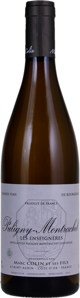 2023 Puligny-Montrachet Les Enseignères, Marc Colin et Fils bottle shot.