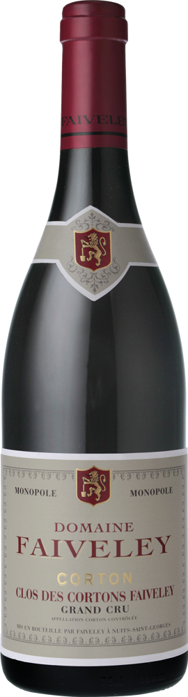 2023 Corton Clos des Cortons Faiveley Grand Cru, Domaine Faiveley bottle shot.