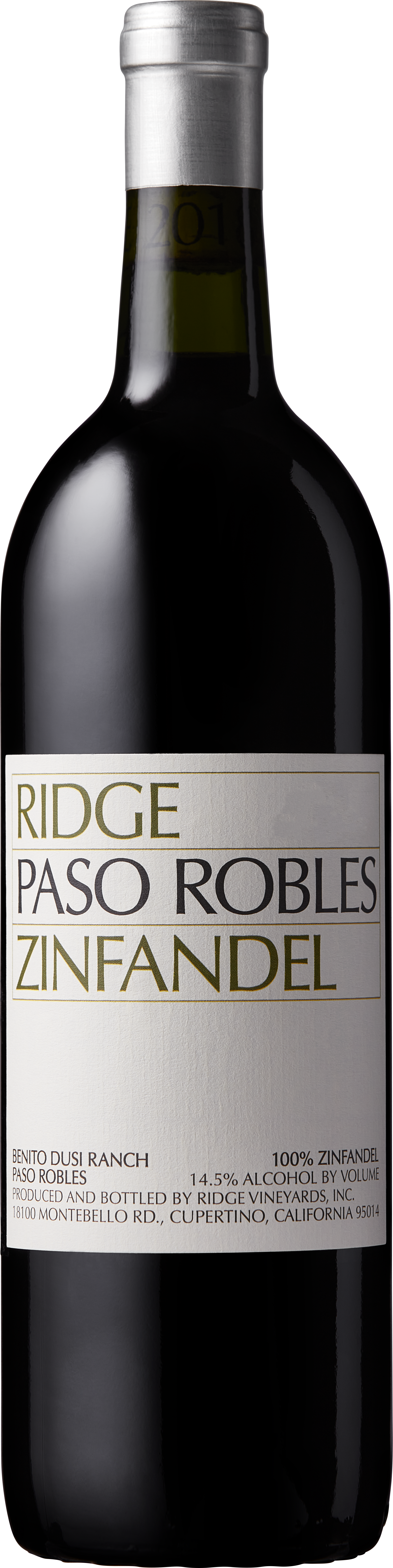 2021 Paso Robles Zinfandel, Ridge Vineyards, Benito Dusi Ranch