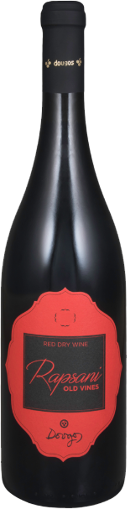 2019 Rapsani Old Vines, Dougos Winery, Greece bottle shot.