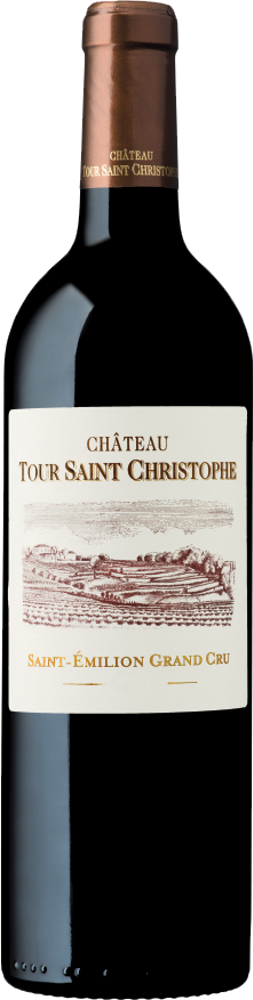 2021 Château Tour Saint Christophe, St-Emilion bottle shot.