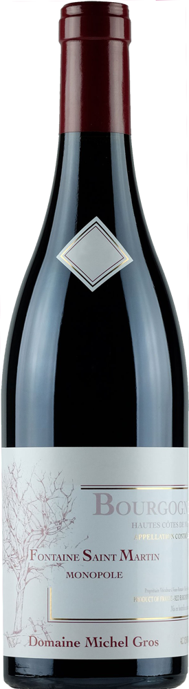 2023 Hautes-Côtes de Nuits, Fontaine St Martin, Domaine Michel Gros bottle shot.
