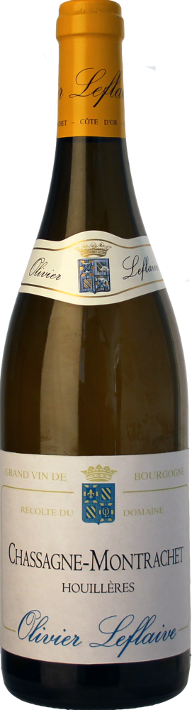 2021 Chassagne-Montrachet Les Houillères, Olivier Leflaive Frères bottle shot.