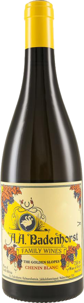 2021 Golden Slopes Chenin Blanc, AA Badenhorst bottle shot.
