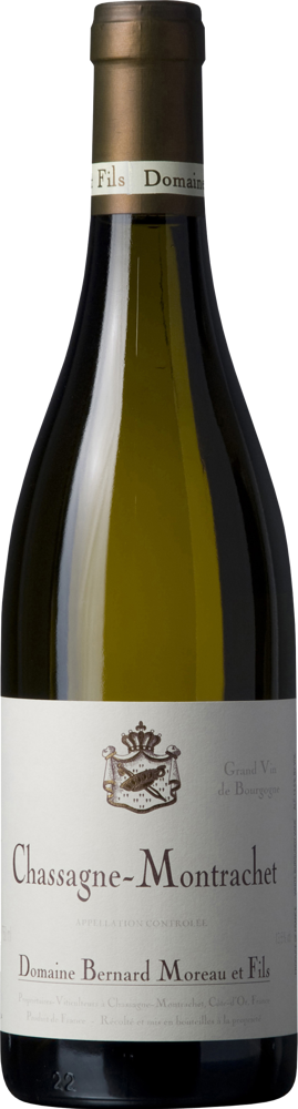 2023 Chassagne-Montrachet, Alex Moreau bottle shot.