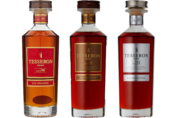 Tesseron Collection Lots 90, 76, 53, XO Cognac
