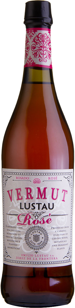 Vermut Rose, Bodegas Lustau, Sherry bottle shot.