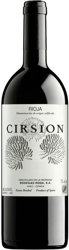 2011 Cirsion Rioja Bodegas Roda bottle shot.