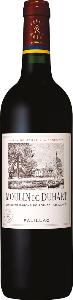 2022 Moulin de Duhart, Domaines Barons de Rothschild, Pauillac bottle shot.