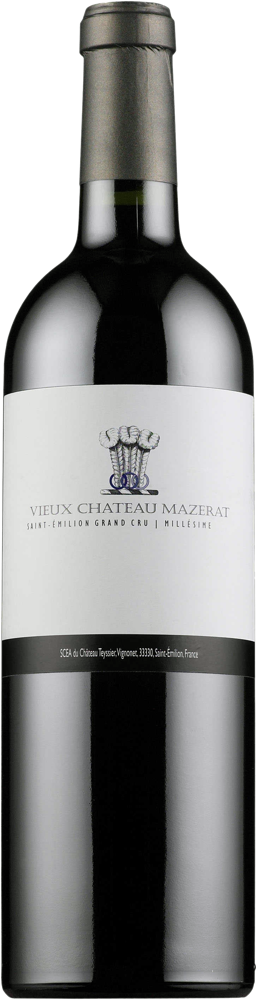 2017 Vieux Château Mazerat, Saint-Emilion Grand Cru bottle shot.