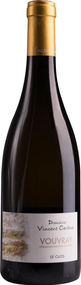 2020 Vouvray Sec Le Clos, Domaine Vincent Carême bottle shot.
