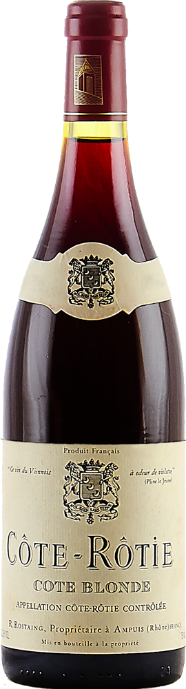 2023 Côte-Rôtie Côte Blonde, Domaine Rostaing bottle shot.