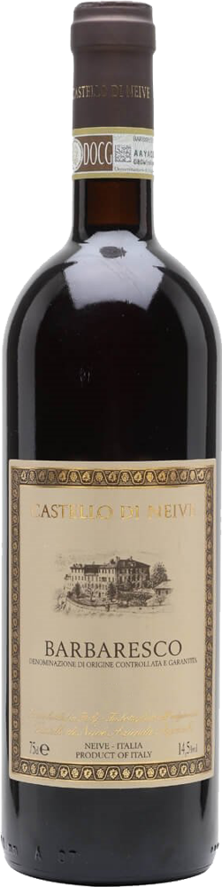 2019 Barbaresco, Castello di Neive bottle shot.