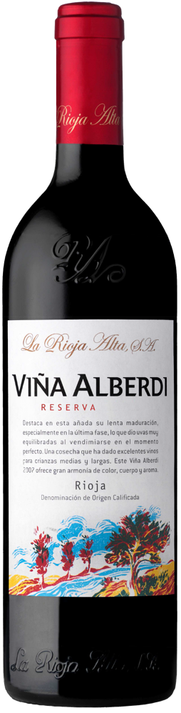 2011 Viña Alberdi Reserva, La Rioja Alta, Rioja bottle shot.