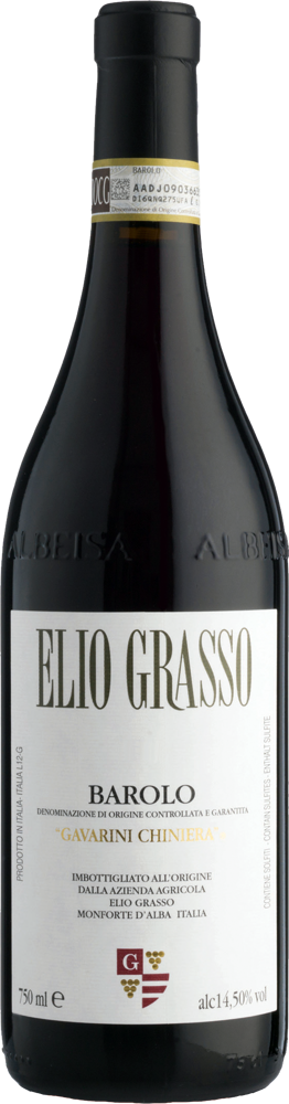 2020 Barolo Gavarini Chiniera, Elio Grasso, Piedmont bottle shot.