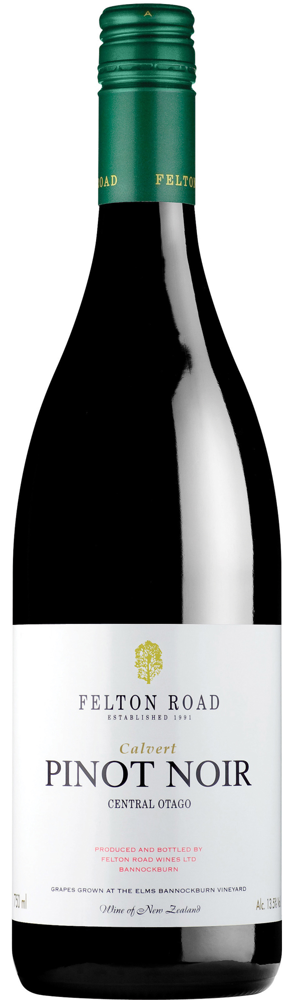 2024 Felton Road Calvert Pinot Noir, Central Otago bottle shot.