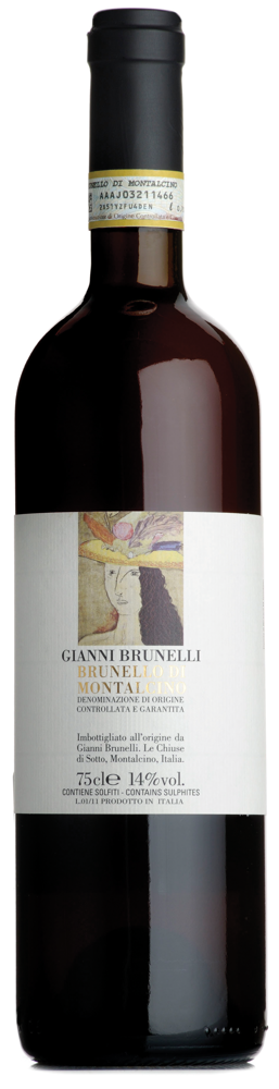 2017 Brunello di Montalcino, Gianni Brunelli bottle shot.