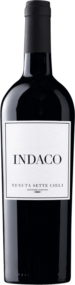 2015 Indaco, Tenuta Sette Cieli, Monteverdi Marittimo, Tuscany bottle shot.