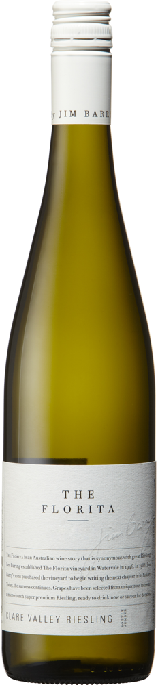 2023 Florita Riesling, Jim Barry, Clare Valley bottle shot.