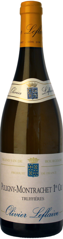 2014 Puligny-Montrachet 1er Cru Les Truffières, Olivier Leflaive Frères bottle shot.