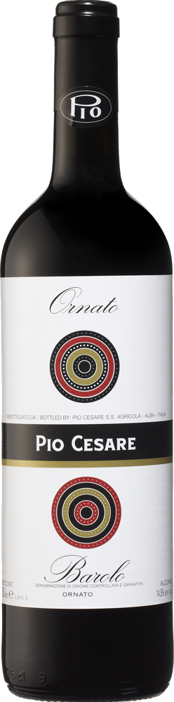 2020 Barolo Ornato, Pio Cesare, Piedmont bottle shot.