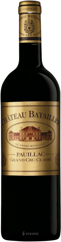 2012 Château Batailley, Cru Classé Pauillac bottle shot.