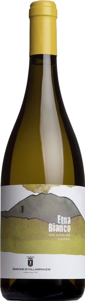 2021 Etna Bianco, Barone di Villagrande, Sicily bottle shot.