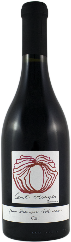 2022 Cent Visages, Touraine Côt, Jean-François Mérieau bottle shot.