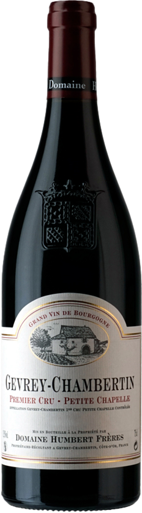 2016 Gevrey-Chambertin 1er Cru Petite Chapelle, Humbert Frères bottle shot.