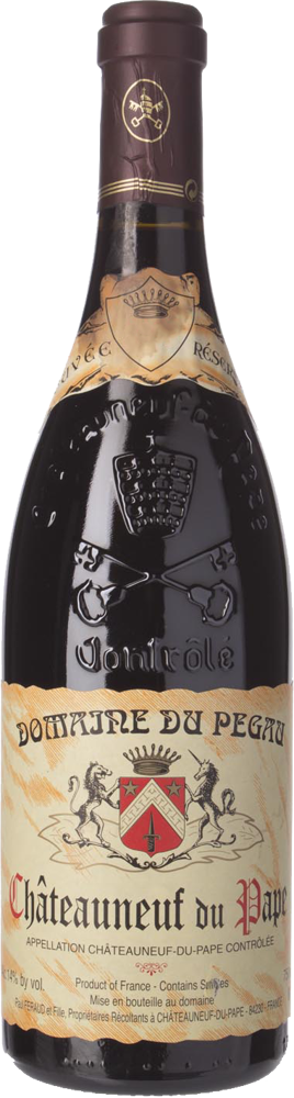 2012 Châteauneuf-du-Pape, Cuvée Réservée, Domaine du Pégau bottle shot.