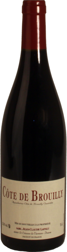 2016 Côte de Brouilly, Jean-Claude Lapalu, Beaujolais bottle shot.