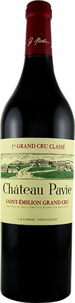 2015 Château Pavie, 1er Grand Cru Classé St-Emilion bottle shot.