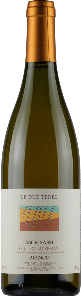 2017 Sacrisassi Bianco, Le Due Terre, Colli Orientali del Friuli bottle shot.