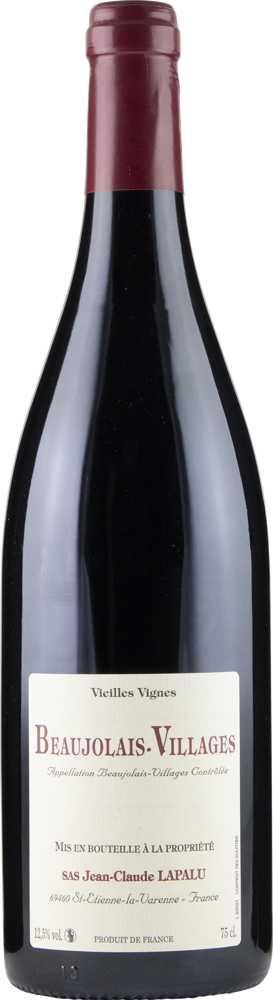 2023 Beaujolais-Villages Vieilles Vignes, Jean-Claude Lapalu bottle shot.