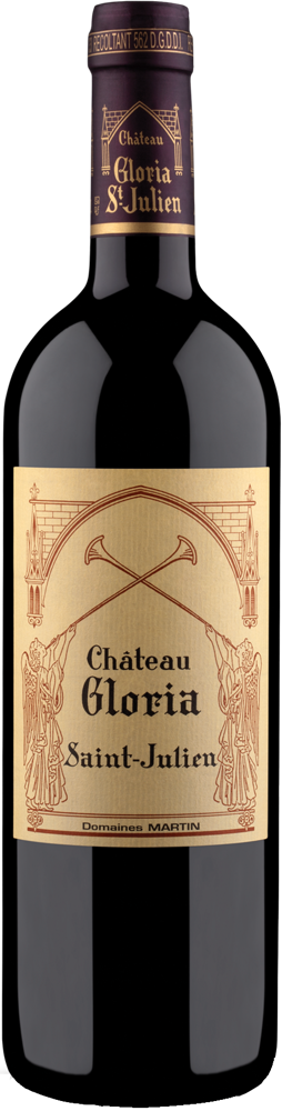 2020 Château Gloria, St-Julien bottle shot.