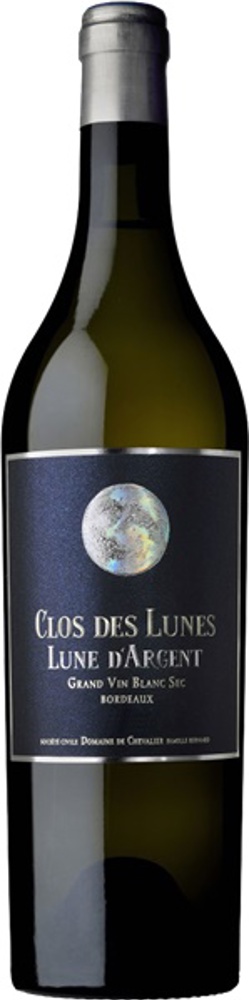 2022 Clos des Lunes, 'Lune d'Argent' Grand Vin Blanc Sec bottle shot.