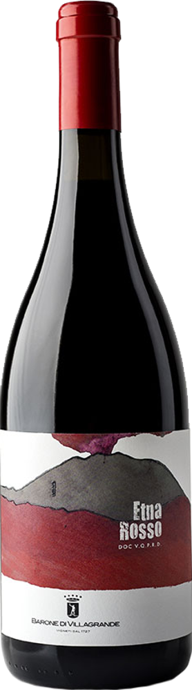 2019 Etna Rosso, Barone di Villagrande, Sicily bottle shot.