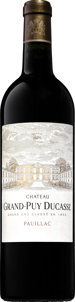 2022 Château Grand-Puy-Ducasse, Cru Classé Pauillac bottle shot.