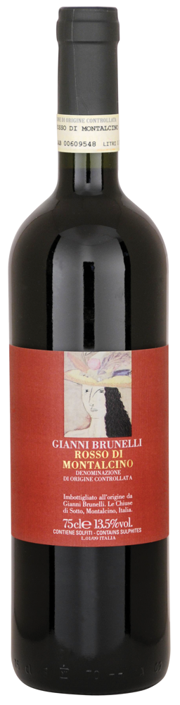2023 Rosso di Montalcino, Gianni Brunelli, Tuscany bottle shot.