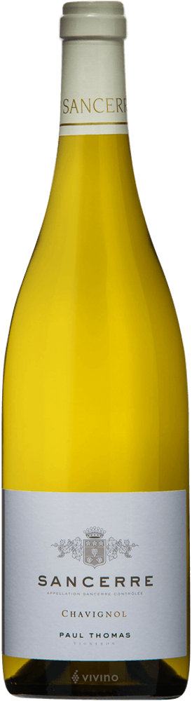 2024 Sancerre Blanc, Chavignol, Domaine Paul Thomas bottle shot.