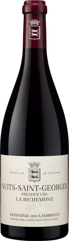 2023 Nuits-St-Georges 1er Cru La Richemone, Domaine des Lambrays bottle shot.