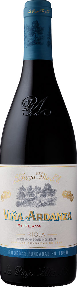 2009 Rioja Viña Ardanza Reserva, La Rioja Alta bottle shot.