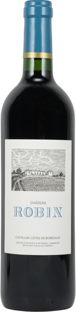 2021 Château Robin, Côtes de Castillon bottle shot.