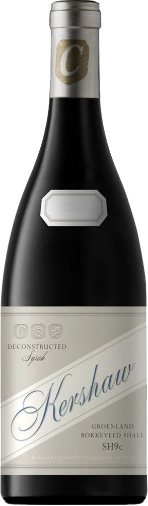 2019 Bokkeveld Shale SH9c Deconstructed Syrah, Richard Kershaw, Groenland bottle shot.