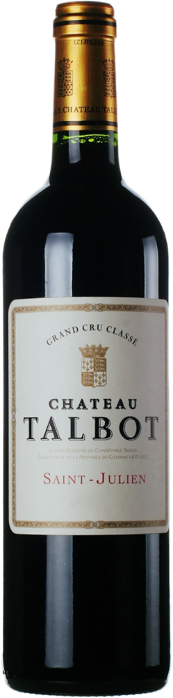 1988 Château Talbot, Cru Classé St-Julien bottle shot.