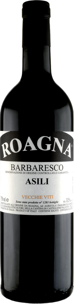 2017 Barbaresco Asili Vecchie Viti, Roagna bottle shot.