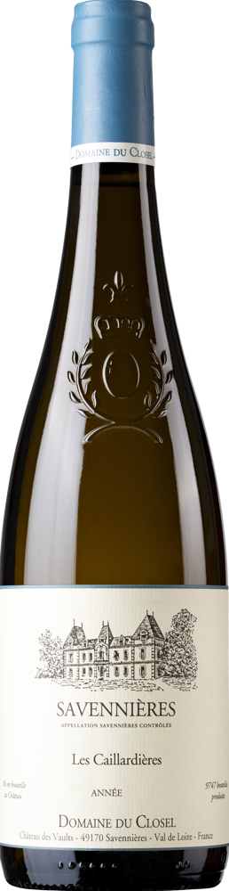 2021 Savennières Les Caillardières, Domaine du Closel bottle shot.